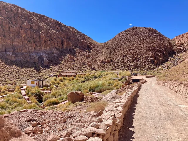If you're visiting San Pedro de Atacama, do not skip this place! Total oasis in the middle of the desert with warm, c…